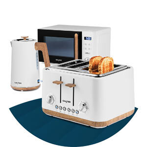 Kettle toaster and microwave 