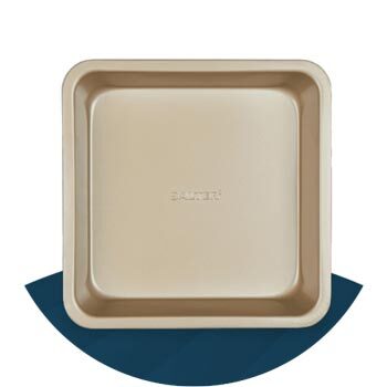 Gold coloured baking tray