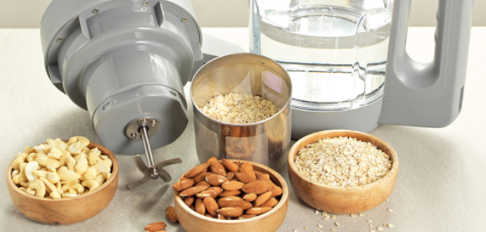 A Salter plant milk maker with seeds,nuts and oates 